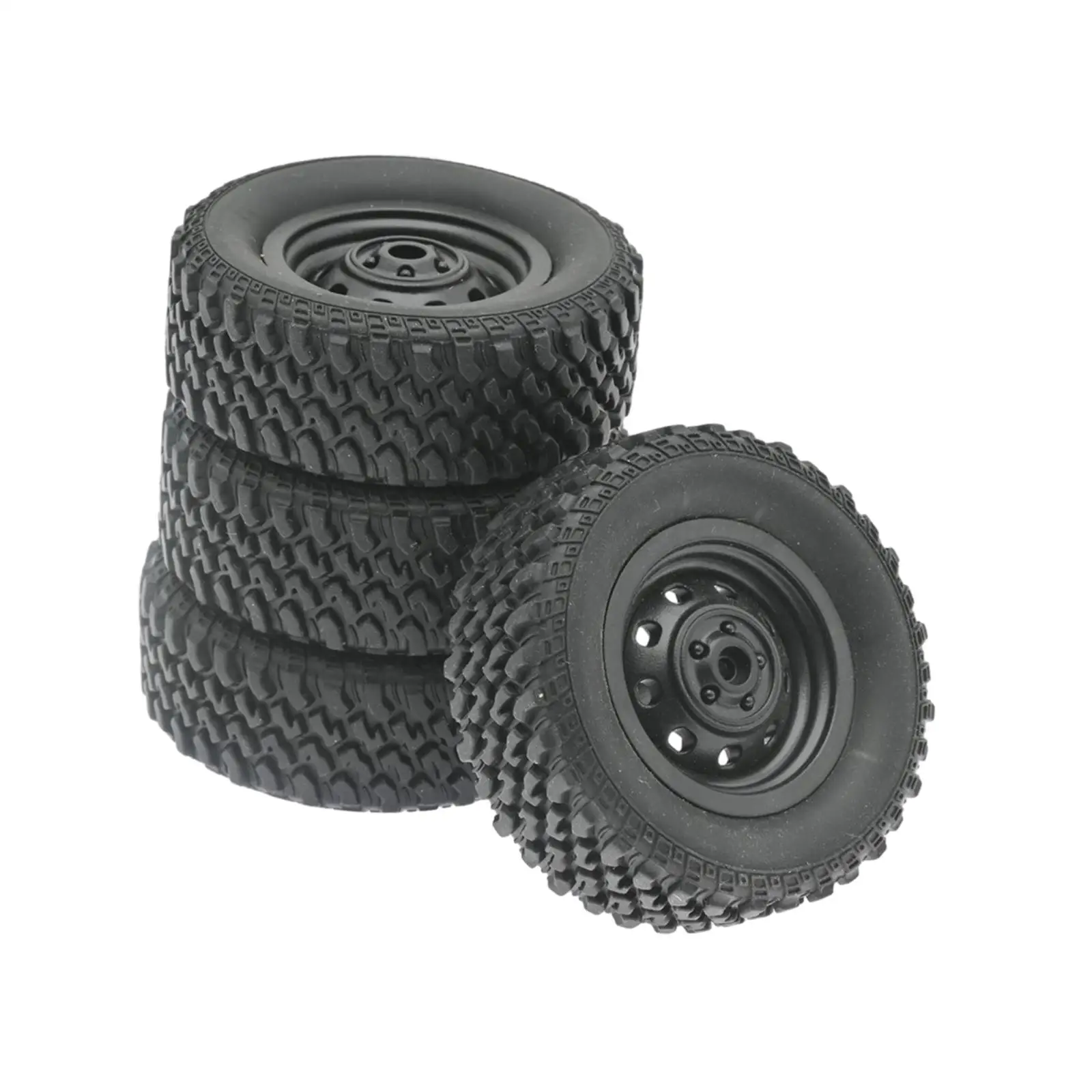 

4 Pieces RC Car Rubber Tires Wear Resist Outer Diameter 6cm Replacement Durable for MN82 99S 1:12 RC Crawler Car Vehicles Toy