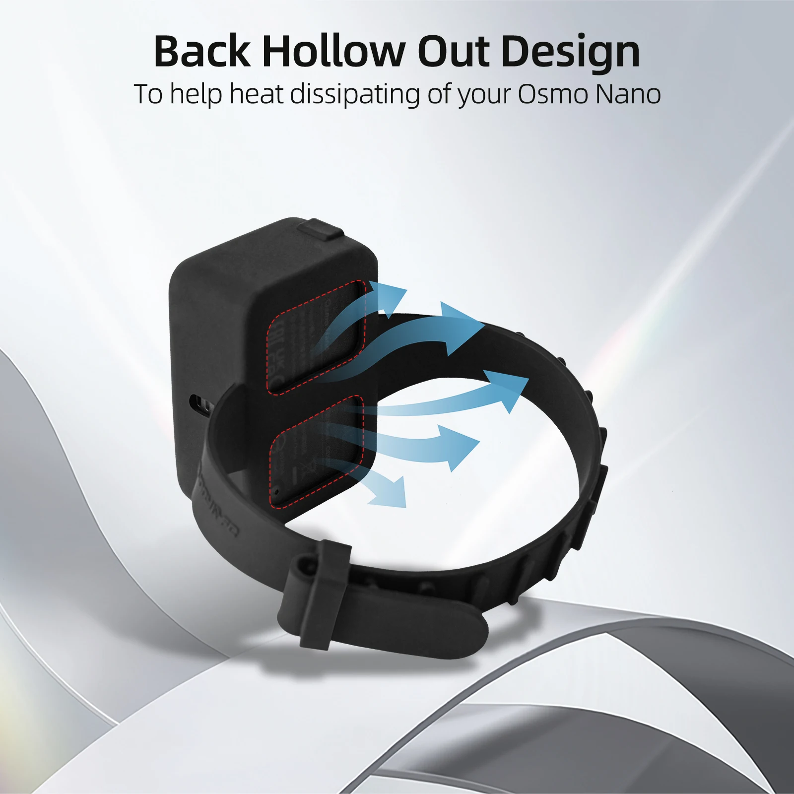 Silikon-Handgelenkband-Schutzhülle für DJI Osmo Nano, verstellbarer Handgelenkriemen, Zubehör, kratzfeste Abdeckung für DJI Nano – Detail 7