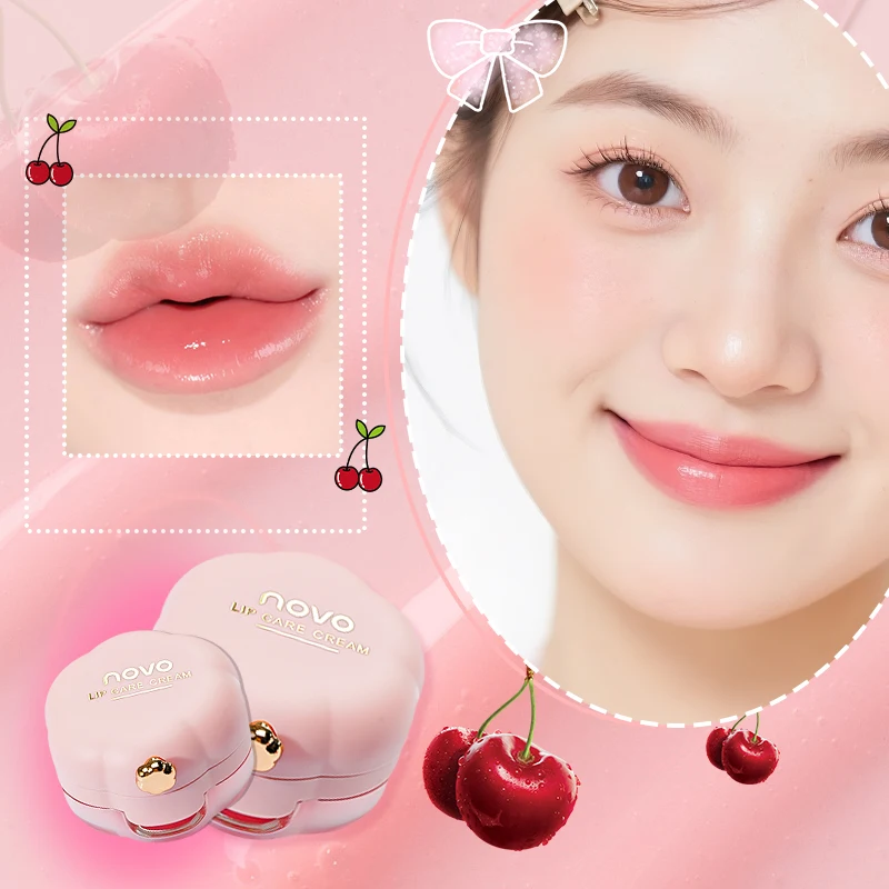 Description Picture 5 of itemFancy Lip Mask with mirror Dip Brush - Carrots cherries aloe vera Lip Treatments, Moisturizing & Glossy Finish, All Skin Types