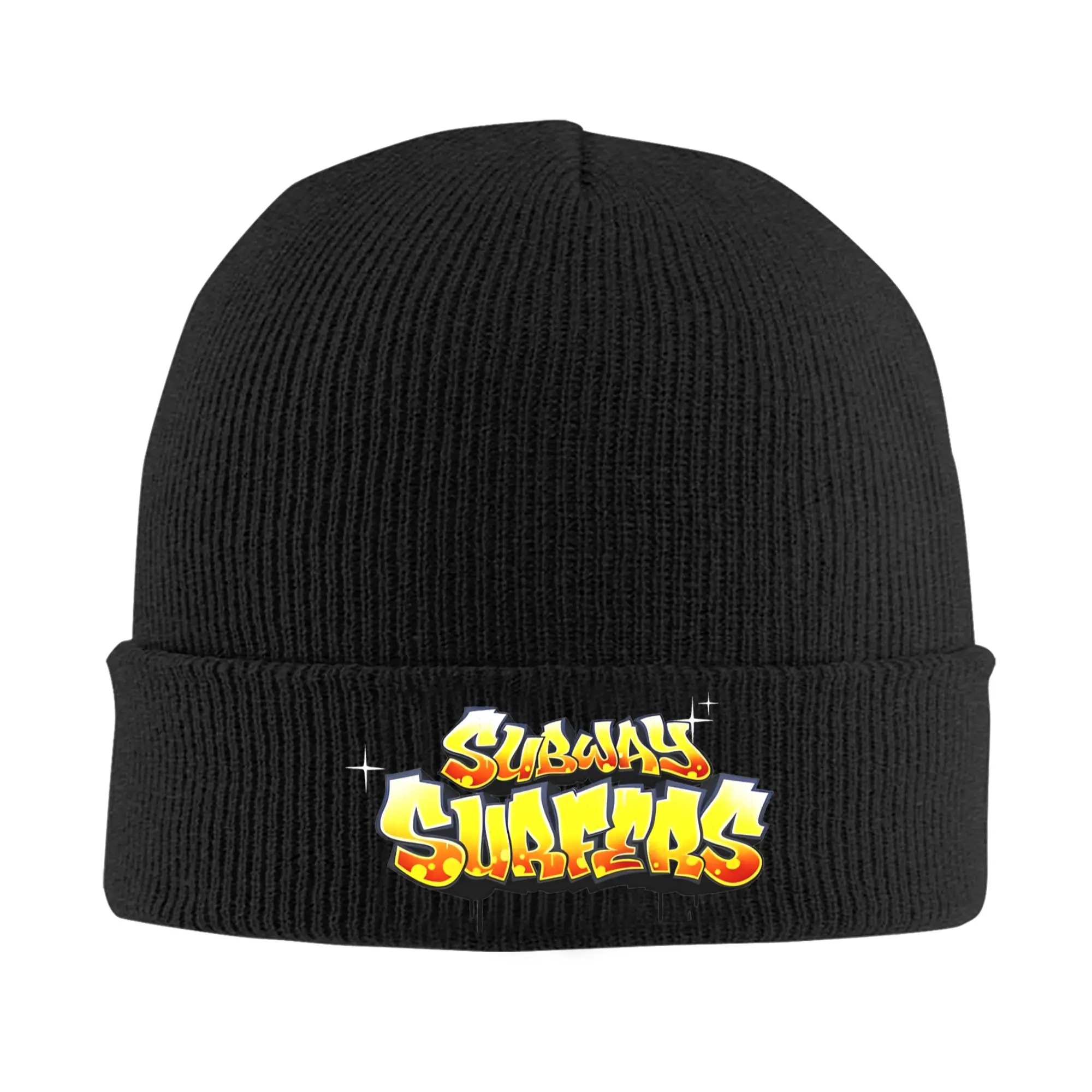 Subway Surfers Logo Game Knitted Caps Women's Men's Skullies Beanies