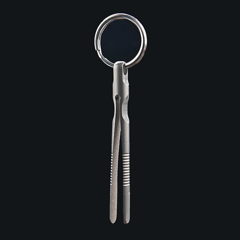 Tweezers Durable for Titanium Alloy Tweezers TC4 Survival Tool for Camping Hiking Home Outdoor Tra Q84D
