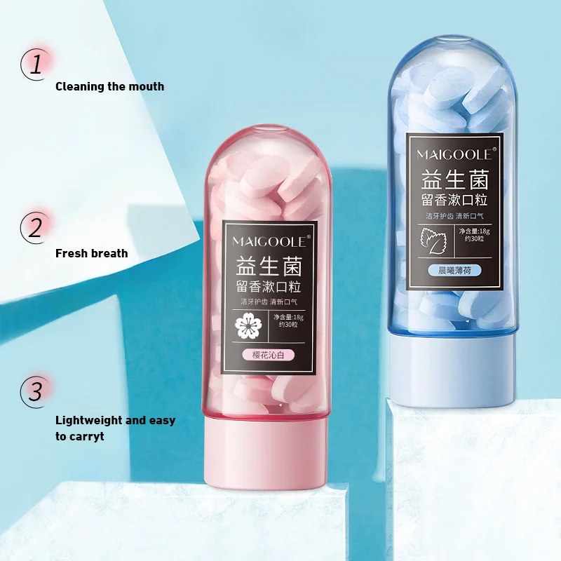 Probiotics Solid Toothpaste Tablets Remove Stains Portable Peppermint Mouthwash Water Clean Oral Cavity Tooth Powder Teeth Care tooth powder