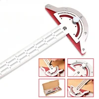 Woodworkers Edge Ruler Stainless Steel Protractor Angle Angle Precision Carpenter Measuring Tool 2