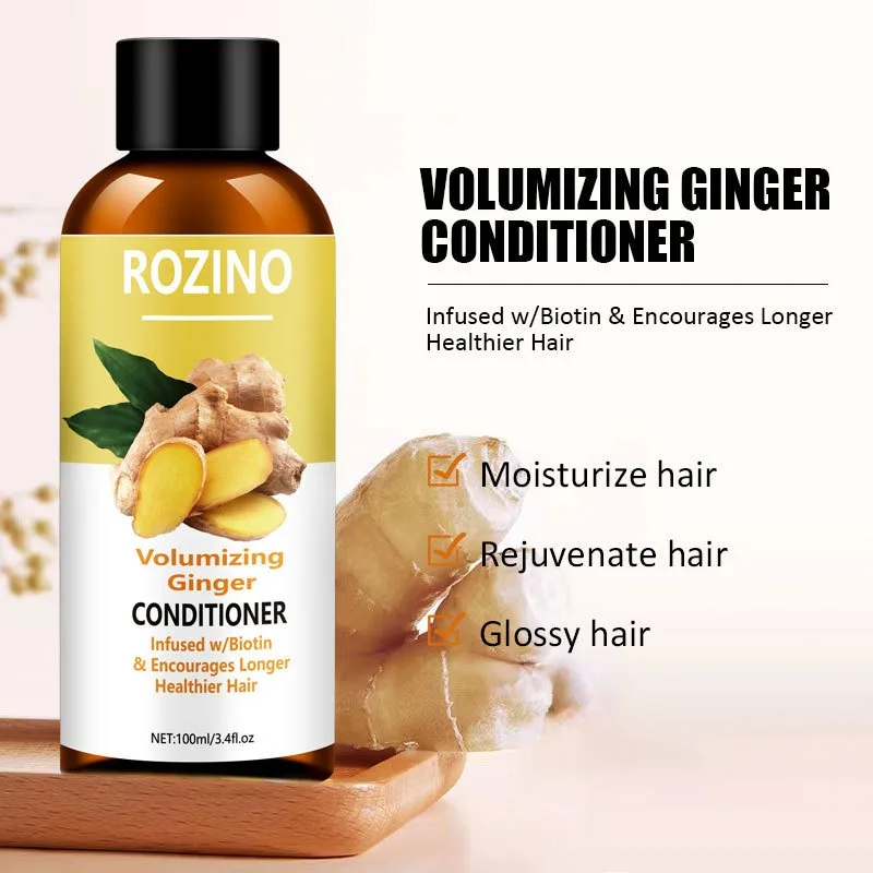 100g Ginger Shampoo For Hair Thicker Dense Hair Conditioner Control Oil Treatment Dandruff