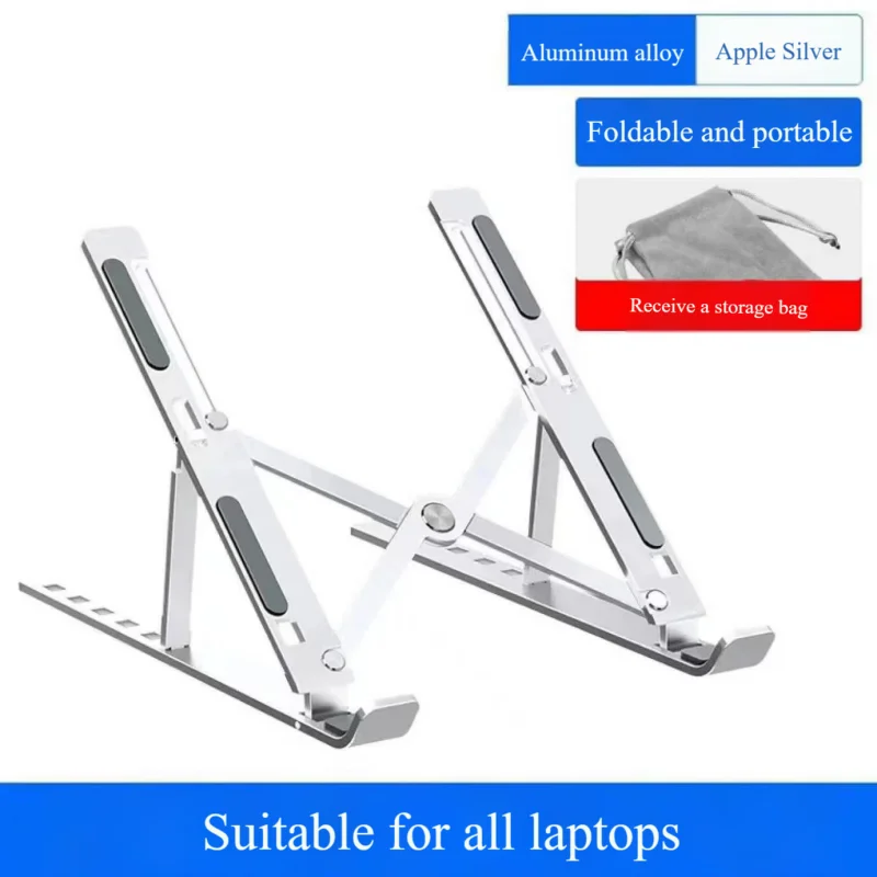Sleek Aluminum Adjustable Portable Laptop & Tablet Stand
