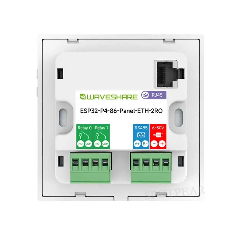 ESP32-P4 스마트 86 TV 박스 개발 보드 4인치 디스플레이 터치스크린 720x720 RS485 릴레이 카메라 RJ45 ETH