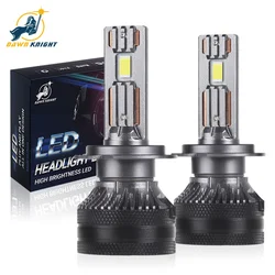 High-Performance 140W LED Fog Light Bulbs - 4300K, Double Copper Tube, 12V, 2PCS - 9012(HIR2) (4300K White Yellow)