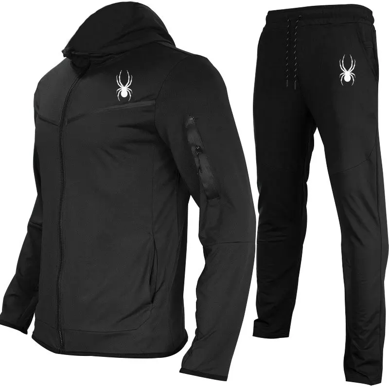 2024 Spring/Fall Men's Sportswear Outdoor Casual Sports Windbreaker Jacket And Pants Two-piece Men's Clothing Free Shipping