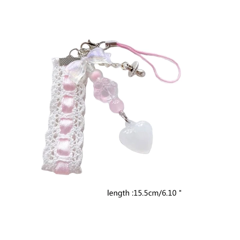 ZEPFJHE Elegante Beer Sleutelhanger Telefoon Charm Zachte P Sleutelhanger Mode Decoratie Accessoire Tas Hanger voor Vrouwen, Geel, M