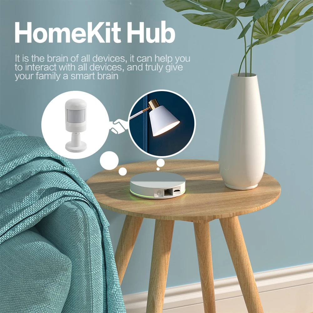 Zemismart Homekit Kit Sensor Tuya Zigbee Hub Zmhk01 Controle Inteligente Pir Sensor da Janela da Porta Sensor de Temperatura Sensor Umidade - Image 2