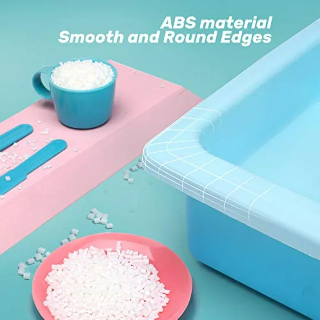 CUTE STONE Color Changing Kitchen Sink Toys, Electric Dishwasher Playing Toy with Running Water, Upgraded Faucet, Automatic Wat