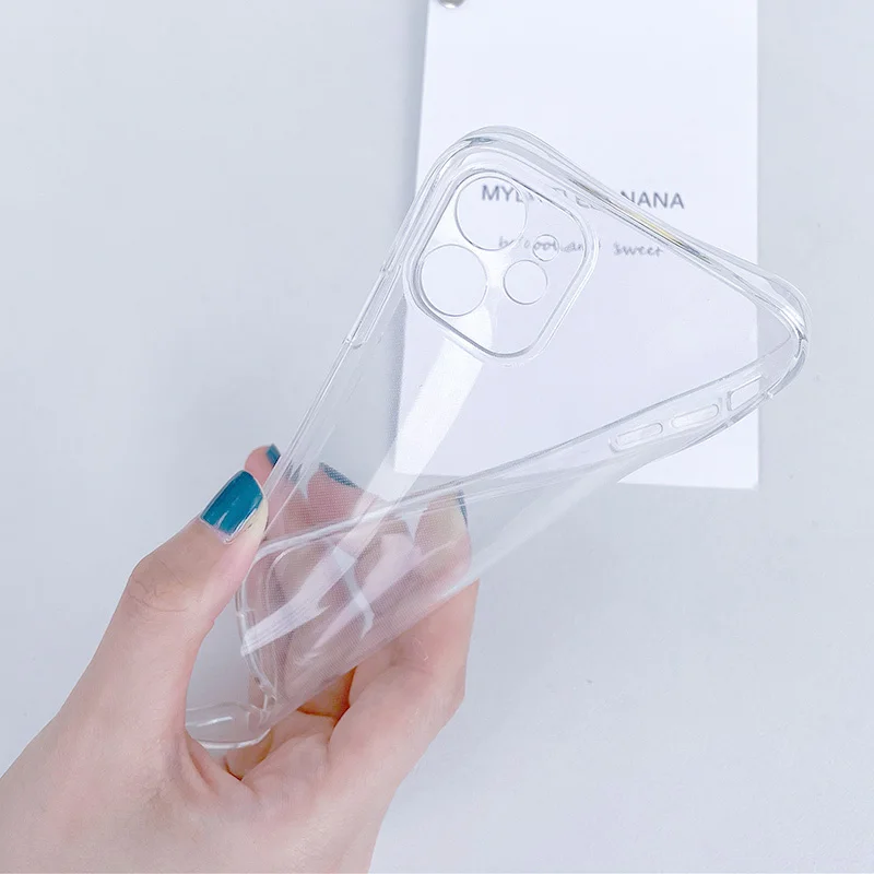 Elegant Marble Clear Soft TPU Silicone Phone Case - Shimmering Protection and Style
