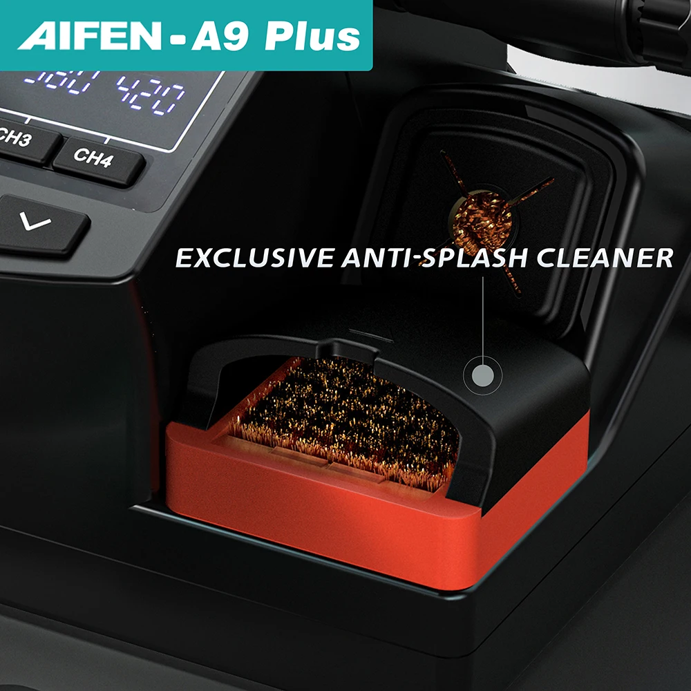 AIFEN A9 Plus  Soldering Station Compatible Soldering Iron Tip 210/245/115 Handle Control Temperature Welding Rework Station 4