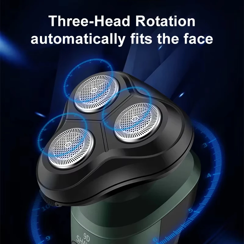 Xiaomi 4in1 Men Electric Shavers Rechargeable Battery Rotary Shavers Shaving Waterproof Wet Dry Use Electric Trimmer Razor 4