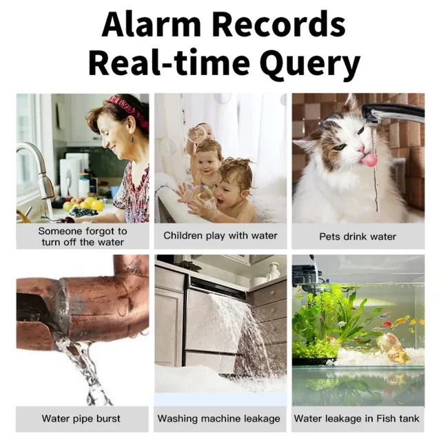 Tuya Smart WIFI Water Leakage Sensor Alarm Water Level Detector Flood Leakage Sensor APP Remote Control Security Alarm System 5