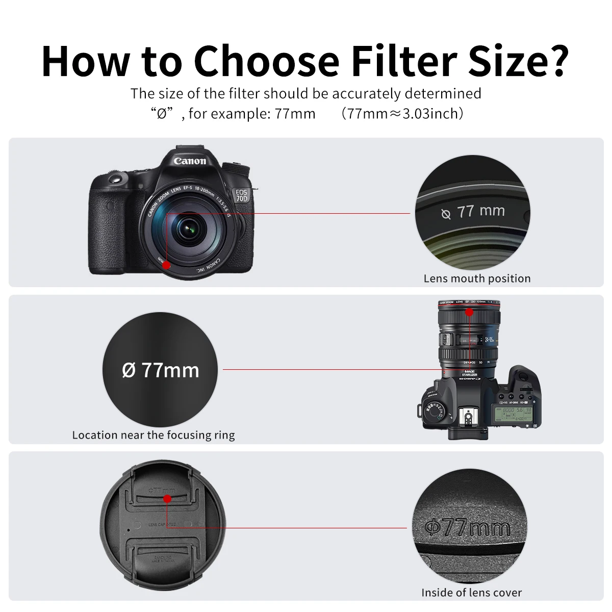 Dreamy Black Soft Filter for Hazy Portrait Photography - Multi-Size Lens Compatibility