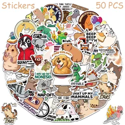 50pcs Whimsical Animal Stickers for DIY Projects & Creative Gifts (50pcs)