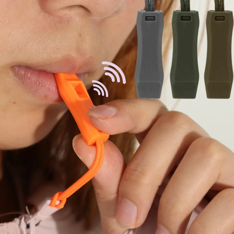 Enhanced Outdoor Survival and Sport Whistle with Anti-Loss Clip