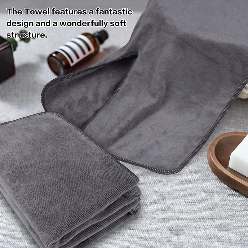 U-Shaped Ultra-Fine Fiber Beauty Towel Soft Absorbent Quick-Dry for Salon & Spa