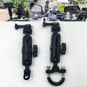 Supporto per bicicletta moto per GoPro 12 11 10 9 8 Staffa di montaggio per specchio manubrio per Insta360 X3 X4 DJI Action Camera Accessori