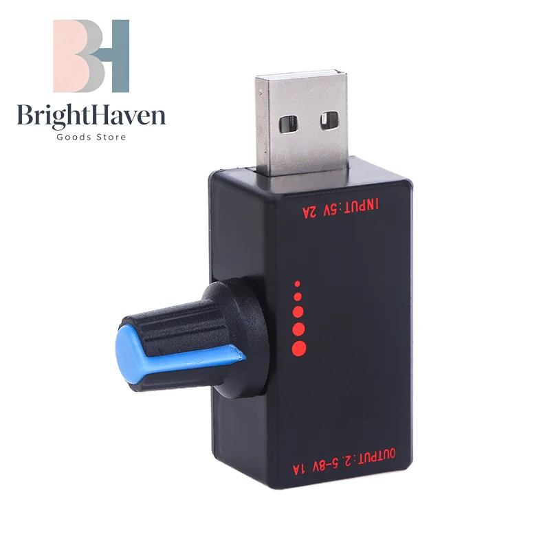 스위치가 있는 5W DC5V2A 팬 유도 속도 컨트롤러 USB 보호 유형-C USB 노트북 휴대폰 냉각 팬 컨트롤러 BH