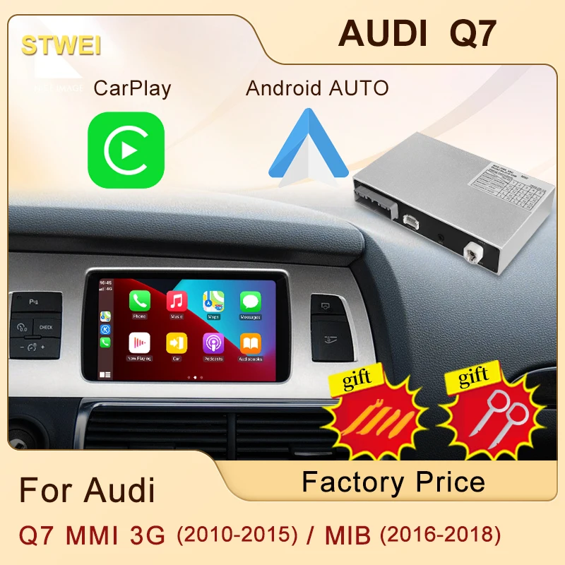 Wireless CarPlay For Audi Q7 Radio MMI 3G HN+R 2010-2015 Q7 MIB 2016 ...