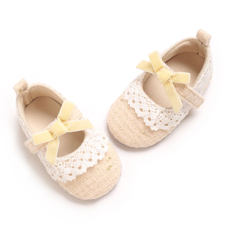 0-18Months Baby Shoes Cute Princess Shoes Indoor Soft Soled Non-slip Todder Cute Fashion Simple And Generous Baby
