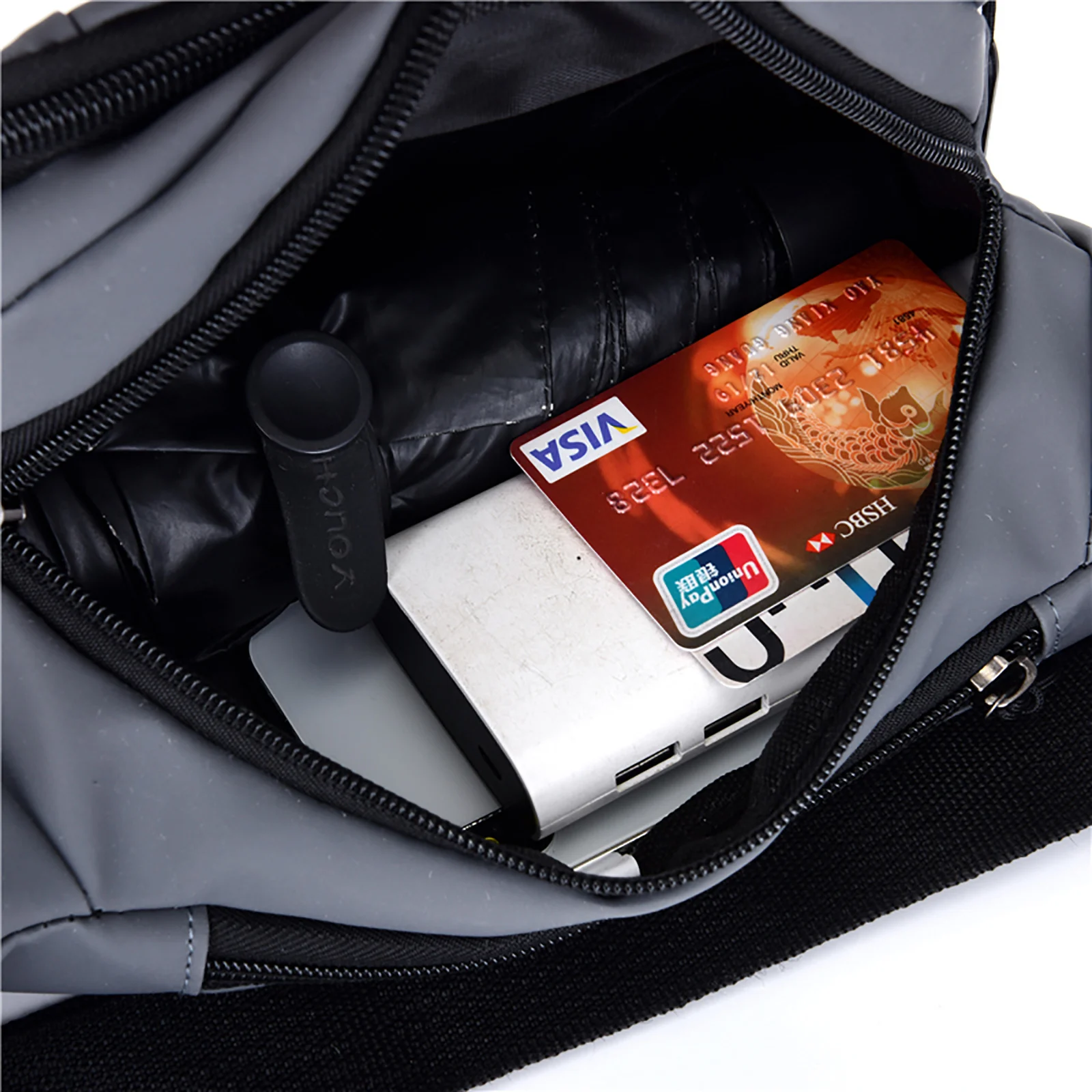 Waist Pack Outdoor Waterproof Bum Bag Running Jogging Belt Pouch Zip Fanny Pack Mobile Phone Oxford Cloth Chest