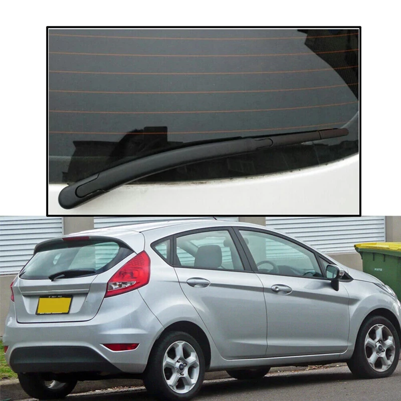 Car Rear Windscreen Tailgate Wiper Blade & Arm Set - 2 Piece Set