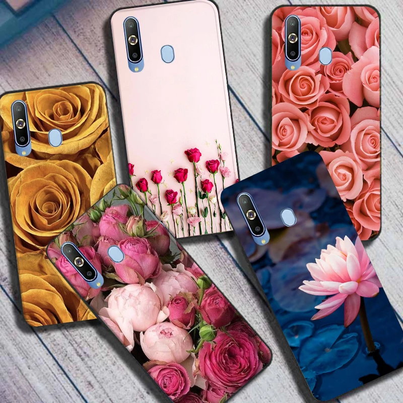 Чехол для Samsung Galaxy A9 Pro 2019 мягкий чехол из ТПУ с ромашками A9Pro A 9 чехлы телефонов A8S |