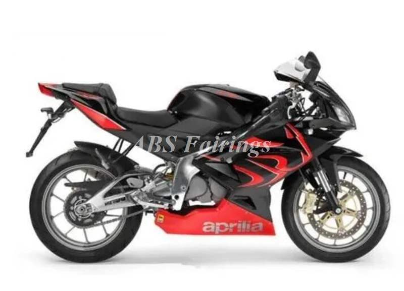 

4 подарка, новинка, Обтекатели из АБС-пластика для Aprilia RS4 50 125 RS125 2006 2007 2008 2009 2010 06 07 08 09 10 11, комплект кузова красного и черного цвета