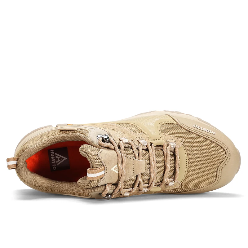 HUMTTO Shoes for Men Outdoor Luxury Designer Sneakers Breathable Sport Hiking Shoes Mens Trekking Climbing Non-slip Man Trainers