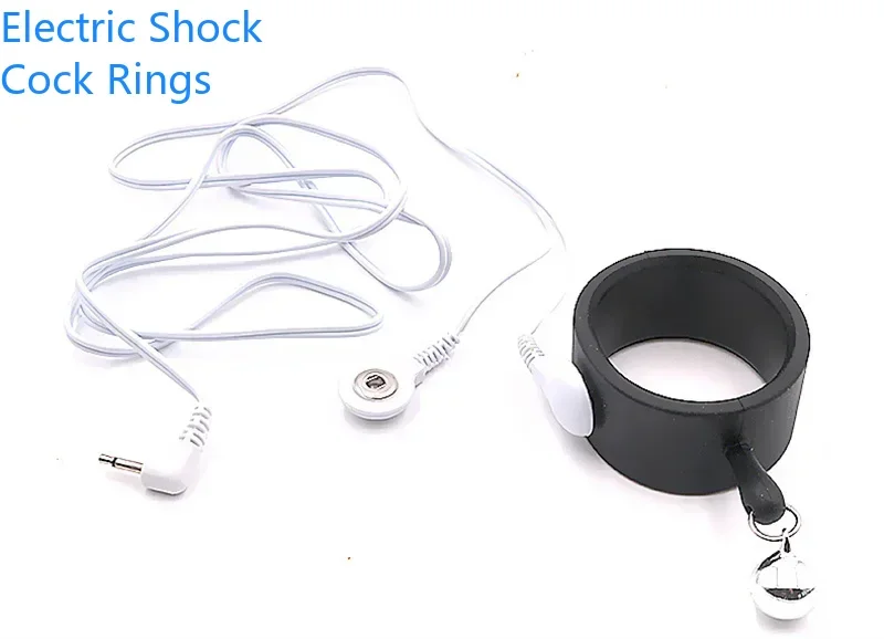 Penis Rings Masturbation Stimulation Pulse Massager Electric Shock Cock Ring Urethra Sounding Dilator Penis Plug Sex Toy for Men