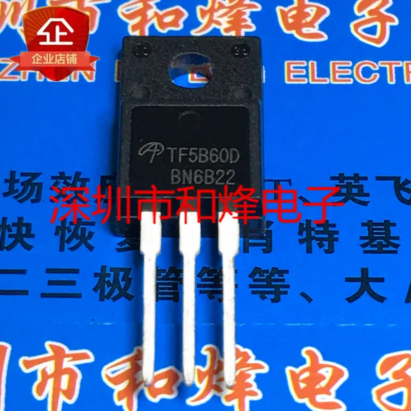 

5 шт.-10 шт. TF5B60D AOTF5B60D TO-220F 600 в 5A Новый и оригинальный в наличии