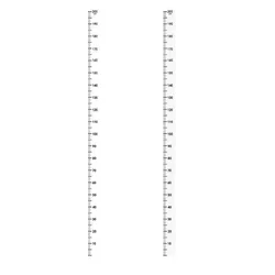 Children's Height Measurement Wall Decal - Waterproof Growth Chart and Decorative Ruler Sticker (2Pcs)