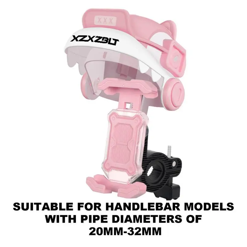 Rotatable Cycling Phone Holder Motorcycle Scooter Phone Mount Scooter Handlebar Cradle Clip Adjustable 360 Degree Rotate With
