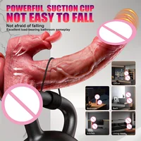 Realistischer Dildo-Vibrator, Schub, Penis, Zunge lecken, Klitoris, doppelte Penetration, Analsex-Maschine, schneller Orgasmus für Frauen, Sexspielzeug 5