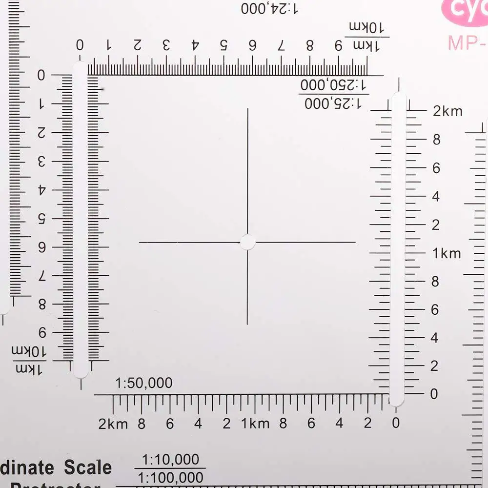 Land Navigation Protractor Coordinate Scale Protractor Map Topographical digital protractor for Technical