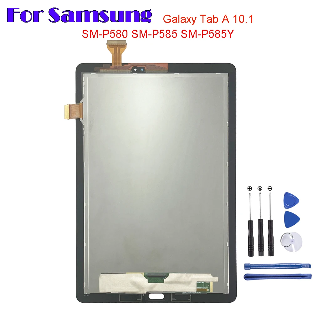 

For Samsung Galaxy Tab A 10.1 2016 10.1" S-Pen SM-P580 SM-P585 SM-P585Y LCD Display Touch Screen Digitizer Glass Panel Assembly