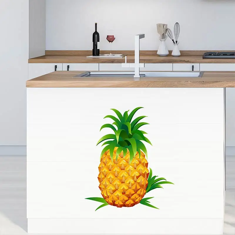 M409 Tempting Fresh Fruits And Vegetables Stickers Kitchen Decorative Dining Room Decals wall stickers self adhesive stickers kitchen wall sticker