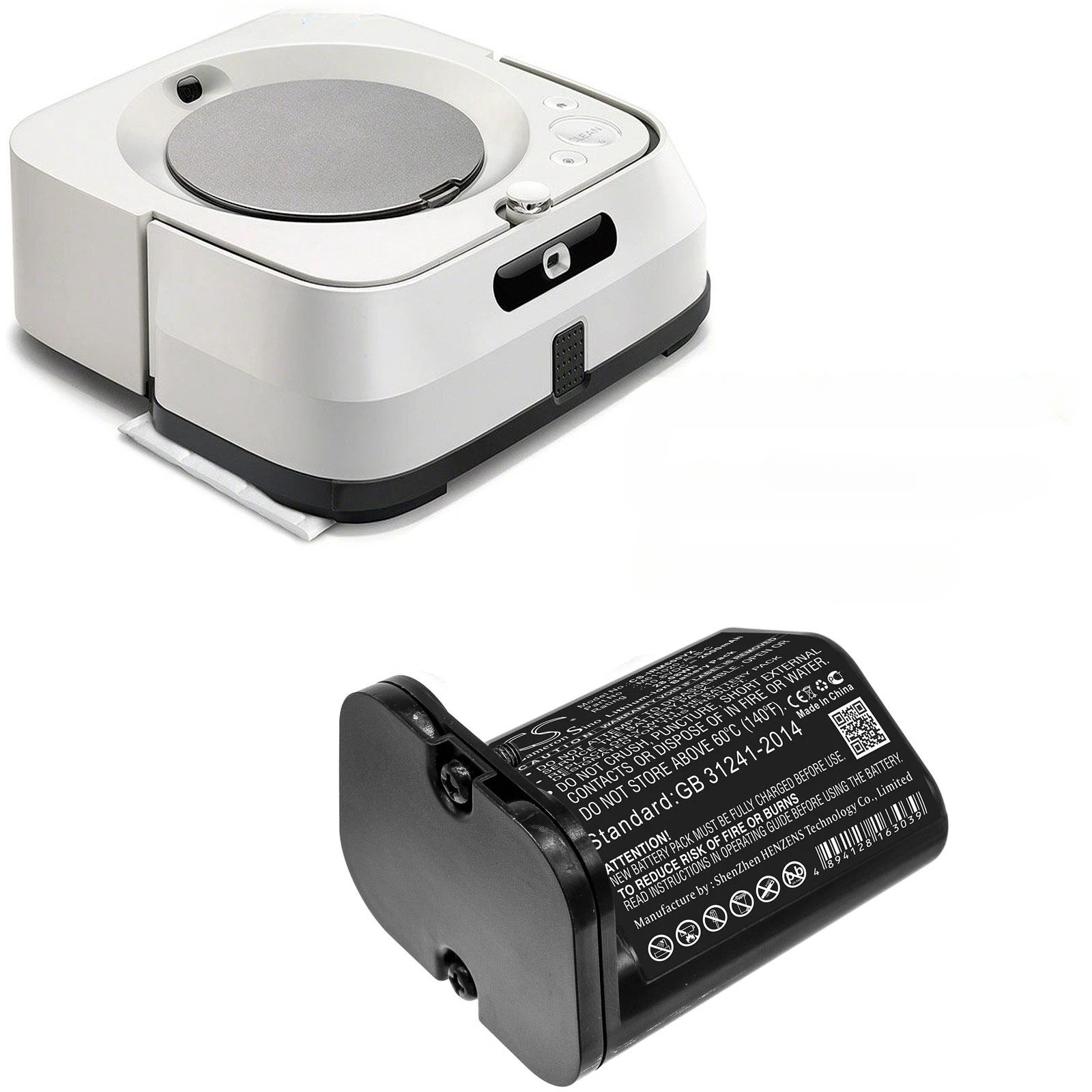 

Аккумулятор Cameron Sino 2000 мАч/2600 мАч для iRobot Braava Jet M6,