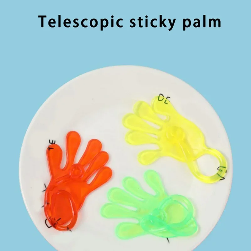 1pc Squishy Toy Slap Hands Palm Toy Elastic Sticky Toy For Kid Gift Party Gags Practical Jokes Elastic Creative Tricky Toys 6
