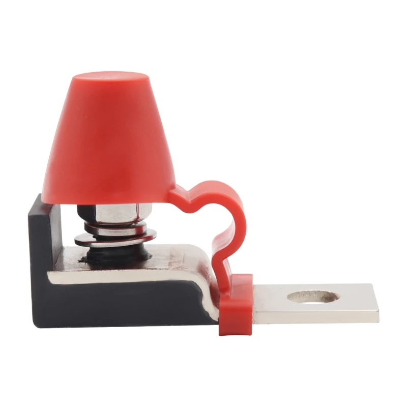 Marine Fuse Block MRBF Terminal Fuse Block 300A 58V-DC Max Single Stud 5/16" (M8) Compact Marine Battery Fuse D7YA
