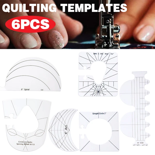 Using Quilting Templates Rulers Acrylic Free Motion Quilting Templates for  Sewing Machine Simple Meander Quilting Supplies - AliExpress