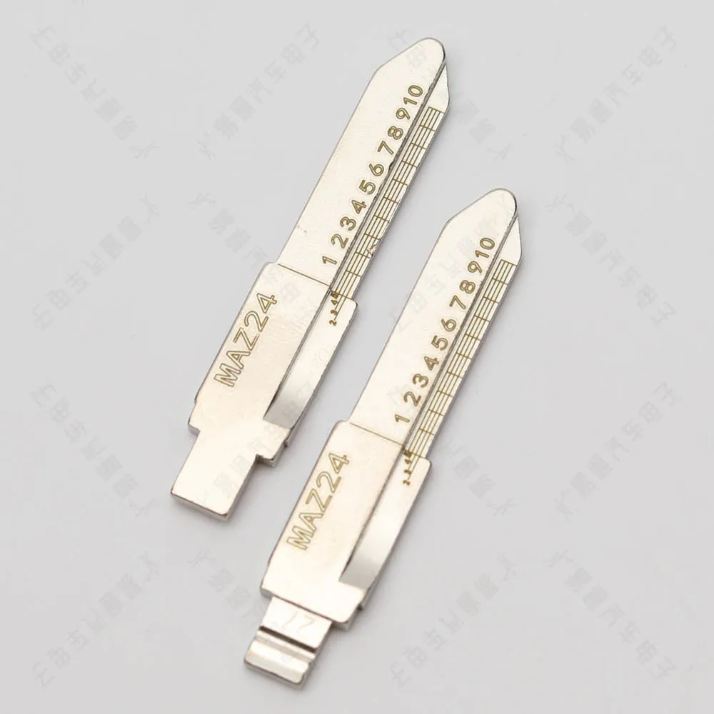 

10PCS/LOT CY24 Engraved Line Key Blade For Chrysler Jeep Dodge Scale Shearing Teeth Cutting Key Blank 2 IN 1
