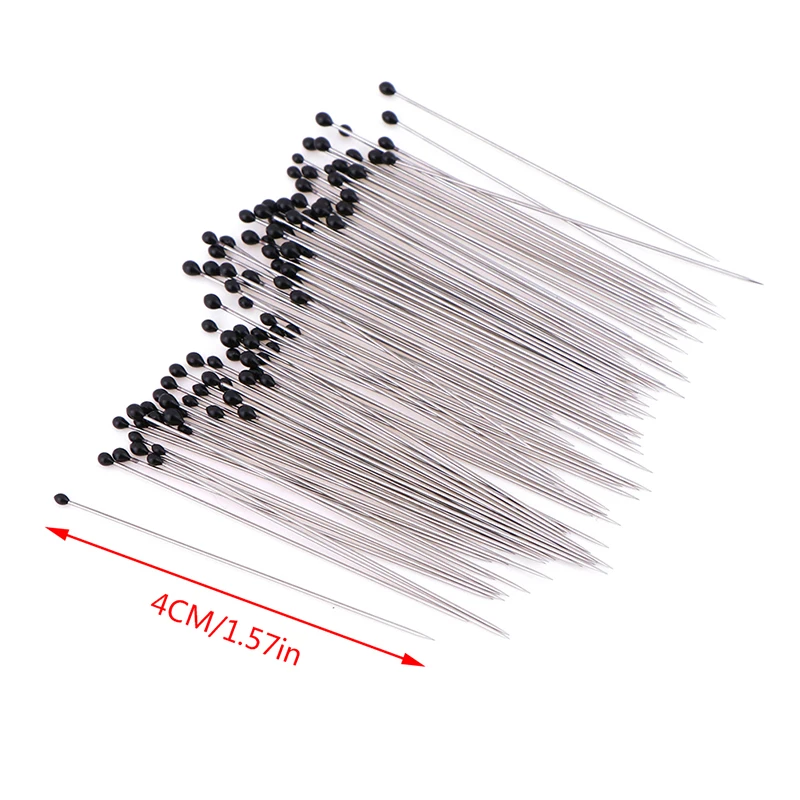 100pcs Stainless Steel Good Flexibility Insect Pins Specimen Pins for Education Entomology Body Dissection With Plastic Box