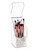 Transparent Acrylic Makeup Brush Holder Makeup Organizer Cosmetic Holder Pencil Lipstick Desk Container Table Makeup Storage Box 5