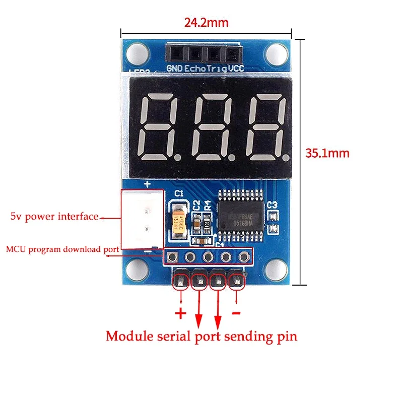 1-10pcs Ultrasonic Module HC-SR04 Distance Measuring Transducer Sensor HC SR04 HCSR04 Ultrasonic Transducer