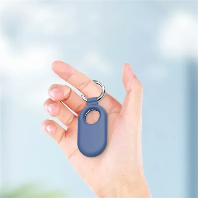 Case Keychain Anti-lost Cover Sleeve Protective Case For Smart Tag Trackers Holder For Samsung Galaxy SmartTag 2 Locator Tracker 4