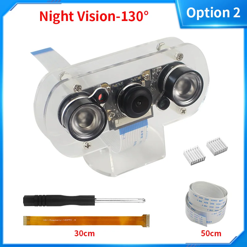 Raspberry Pi 4 Night Vision Camera 60 130 Degree 5MP OV5647 Webcam with 2 Infrar